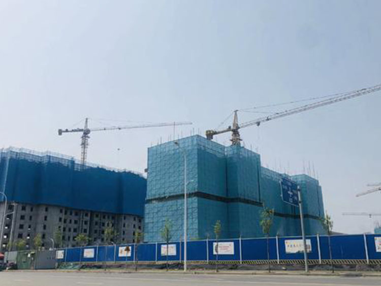 爬架網安裝效果